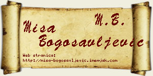 Miša Bogosavljević vizit kartica